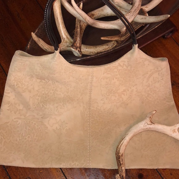 Vintage Tooled Suede Boho Handbag - Picture 2 of 8